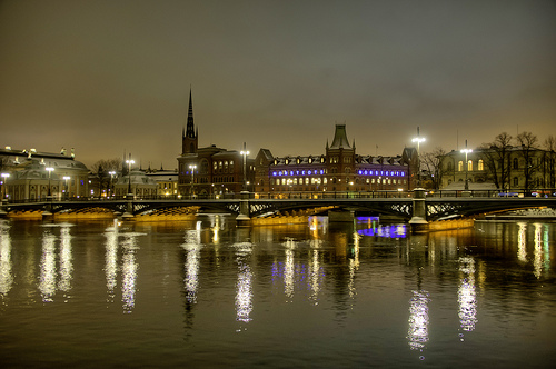 Stockholm at night