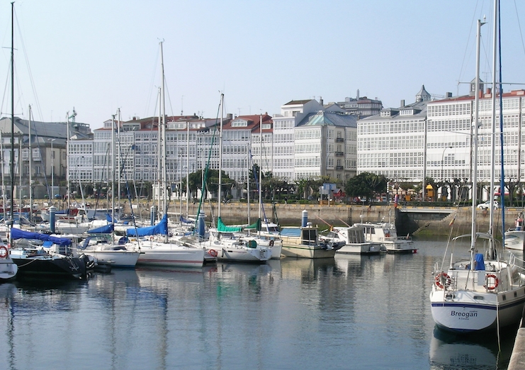 A Coruña's harbor