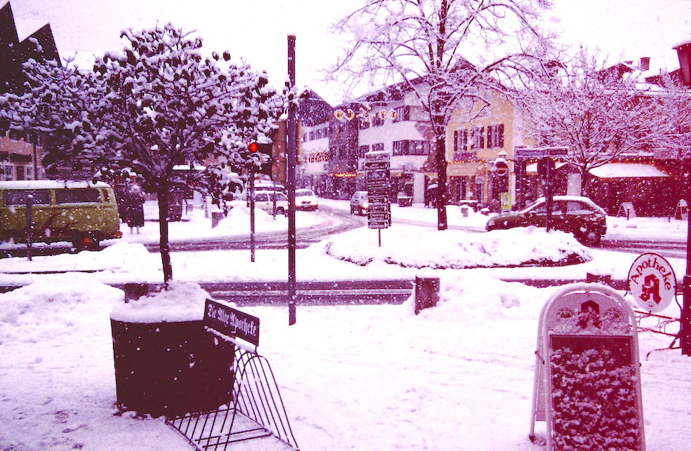 The resort town of Garmisch-Partenkirchen 