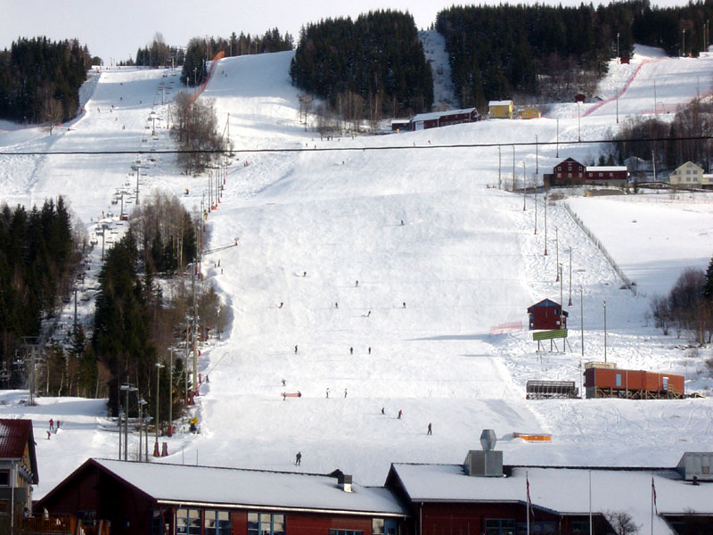 Skiing at Hafjell