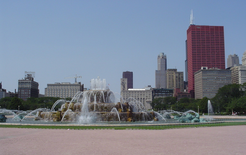 Beautiful Grant Park off the run course