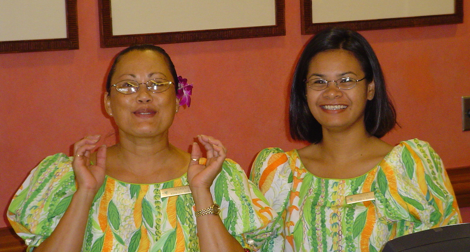 A warm Aloha greeting at our hotel