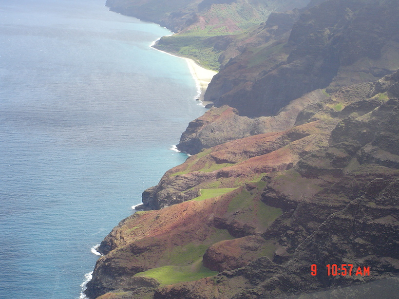 Na' Pali Coast, as we saw it from the helicopter yesterday