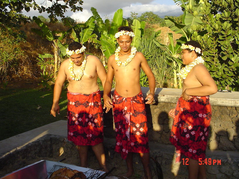 It's pig time at the luau