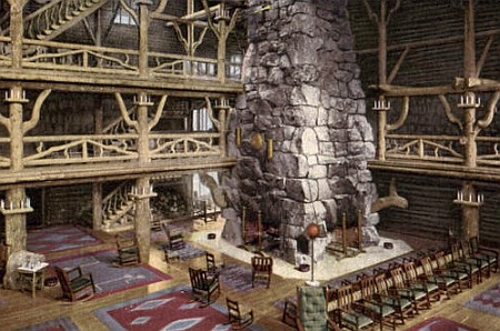 Inside the Old Faithful Inn