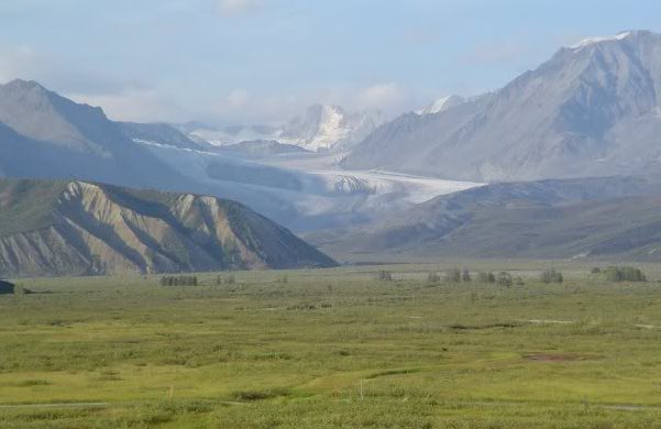 On the Glenn Highway past Pass