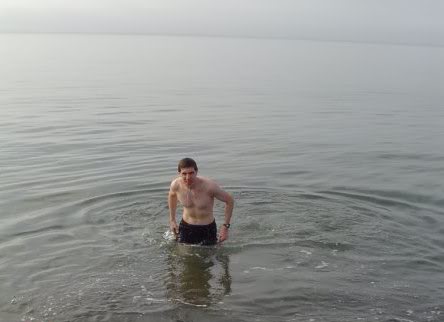 Polar bear swim in the Arctic Circle!