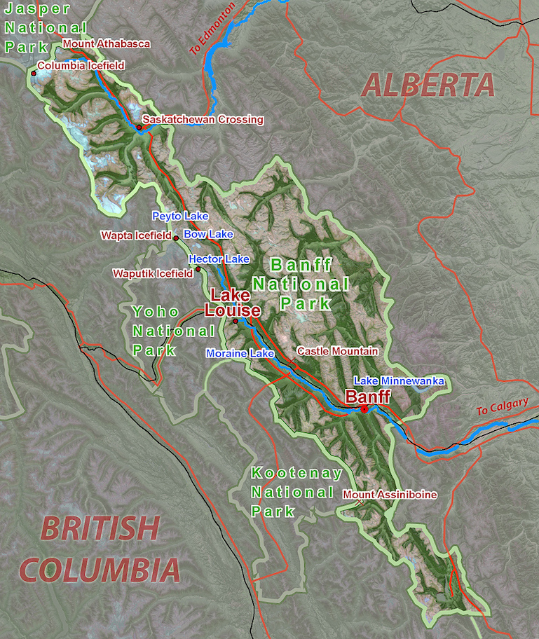 Banff to Jasper