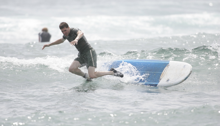 How not to surf!