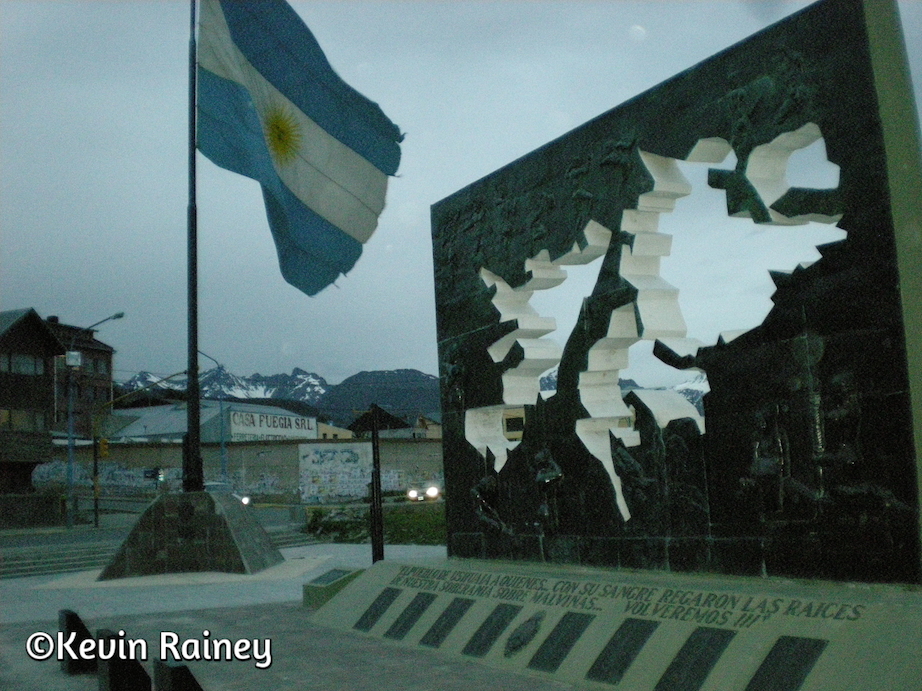 Malvinas memorial in Ushuaia
