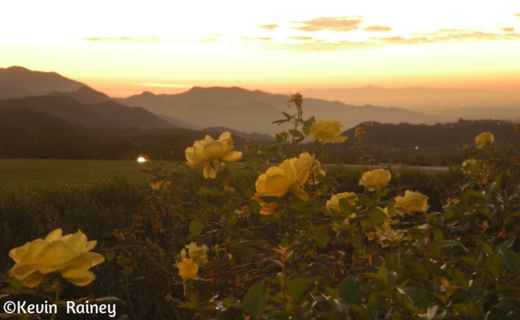 Sunset overlooking the Pacific in Simi Valley