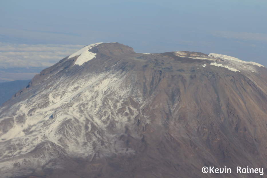 The "snows of Kilimanjaro" from our plane to Nairobi