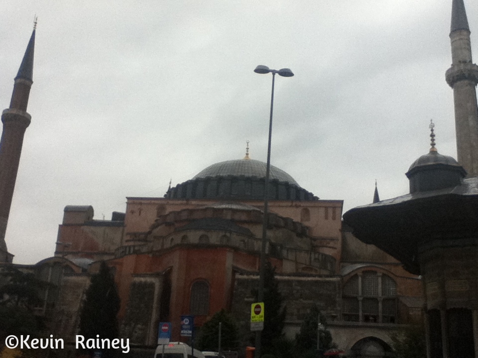 In front of the Aya Sofya 