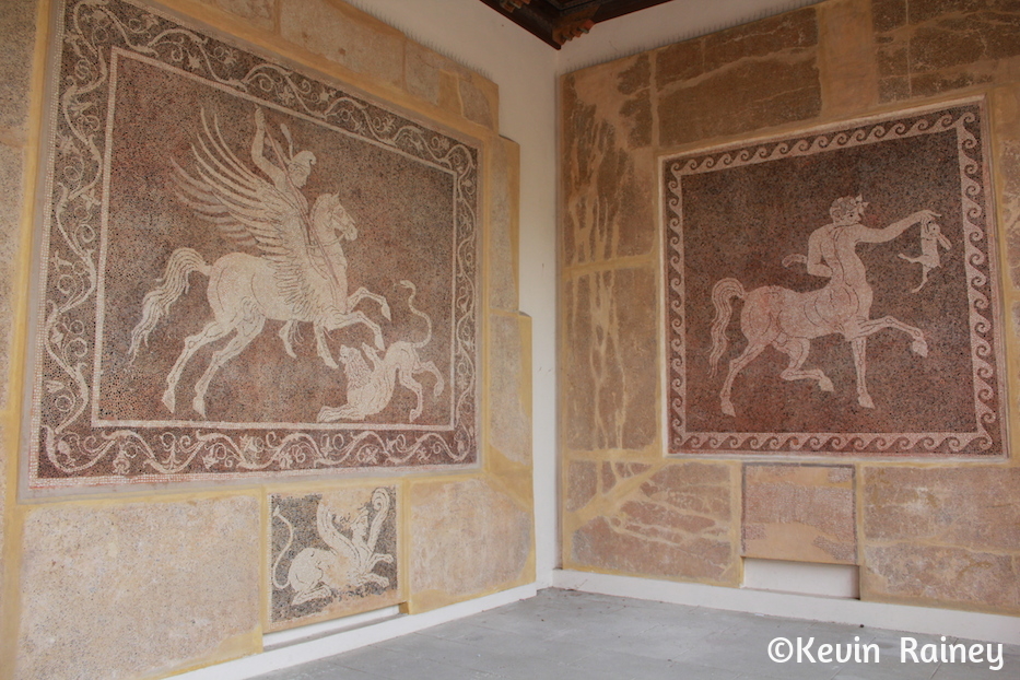 Inside the art museum of the Palace of the Grand Master