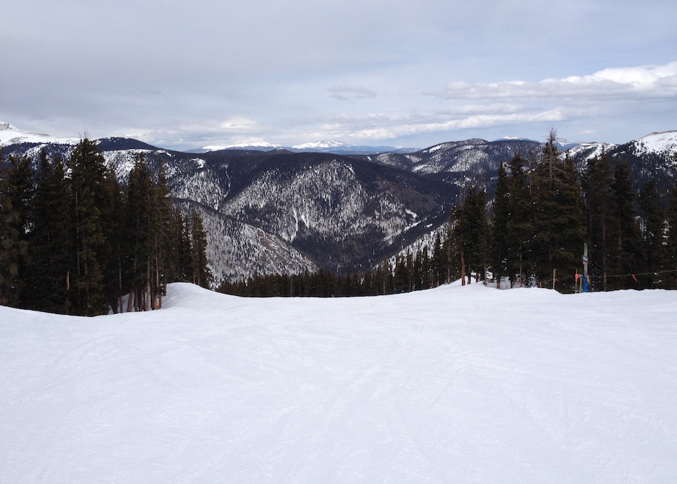 Sangre de Cristo Mountains at Taos from the slopes