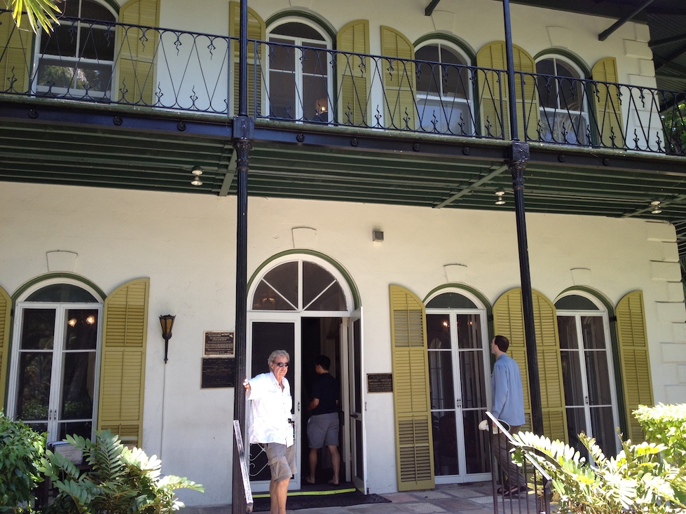 Entering Hemingway's home