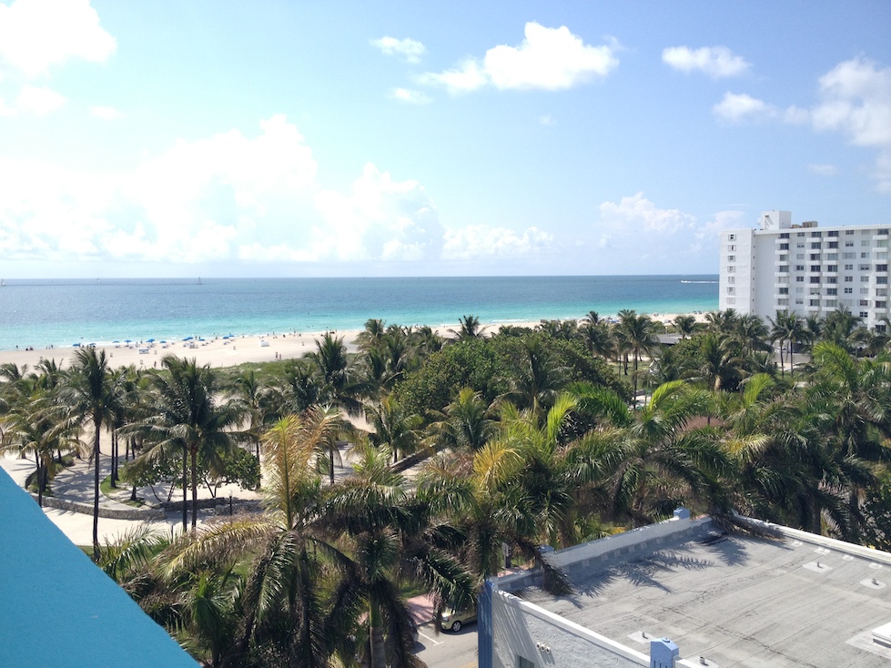 South Beach from our rooftop terrace