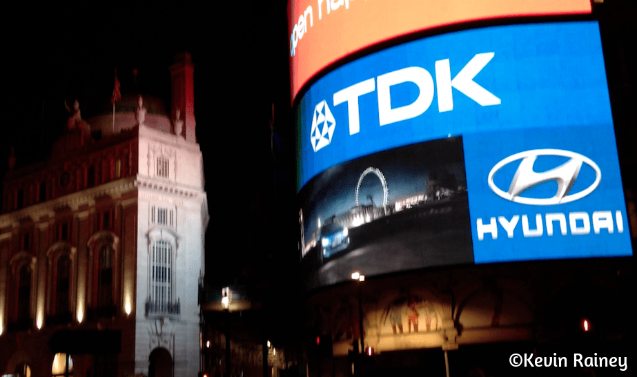 Piccadilly Circus at night