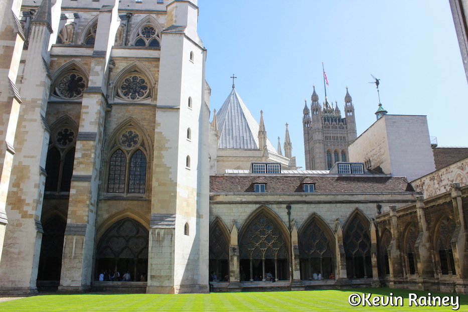 The courtyard at Westminster Abbey