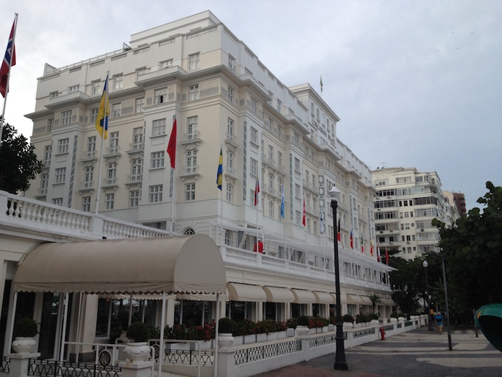 The legendary Copacabana Palace Hotel